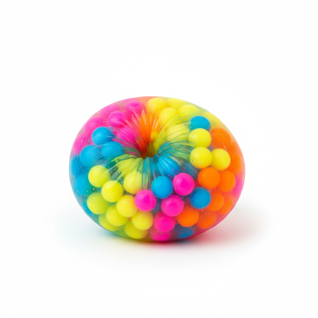 Colorful squishy stress ball toy