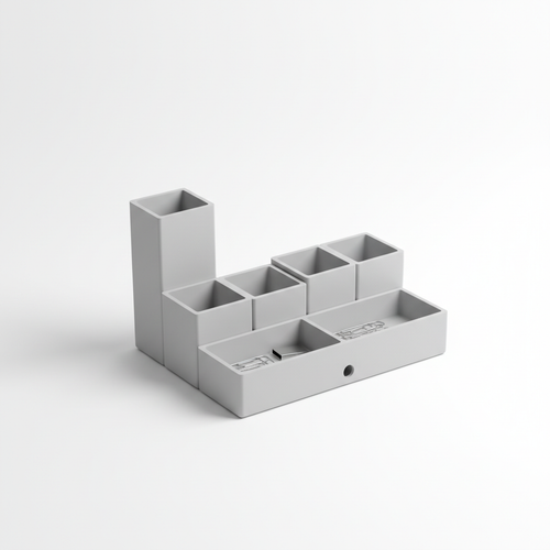 Modern multi-compartment desk organizer